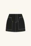 Mercer Patch Pocket Mini Skirt - Black