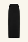 Lena Side Split Maxi Skirt - Black