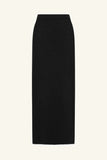 Lena Side Split Maxi Skirt - Black