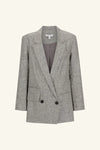 Elliot Double Breasted Blazer - Concrete