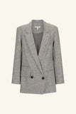 Elliot Double Breasted Blazer - Concrete