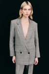 Elliot Double Breasted Blazer - Concrete