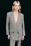 Elliot Double Breasted Blazer - Concrete