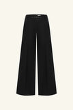 Otis Wide Leg Belted Pant - Black