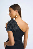 BLACK TIE BOW GOWN - BLACK