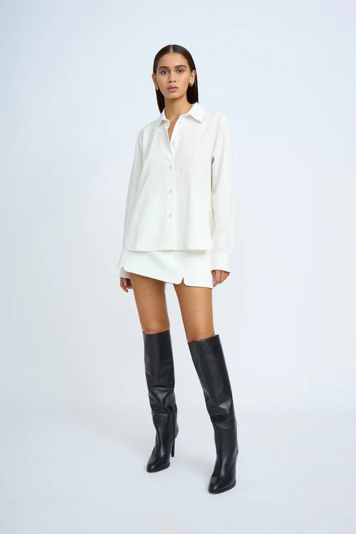 THE SCOOP SHIRT - IVORY