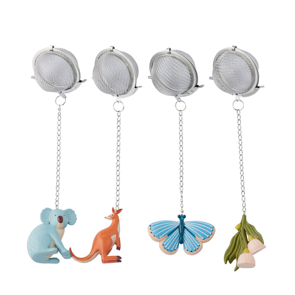 Cuppa Resin Tea Infuser 4x15cm 4 Asst