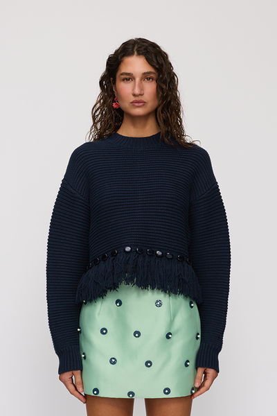 Marisol Knit Sweater- Midnight