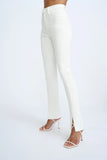 TWIST SPLIT SKINNY JEAN - WHITE