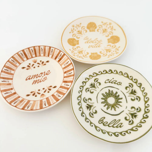 DOLCE VITA CERAMIC DISH 15.5CM