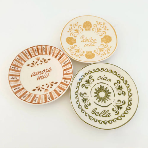 DOLCE VITA CERAMIC DISH 15.5CM