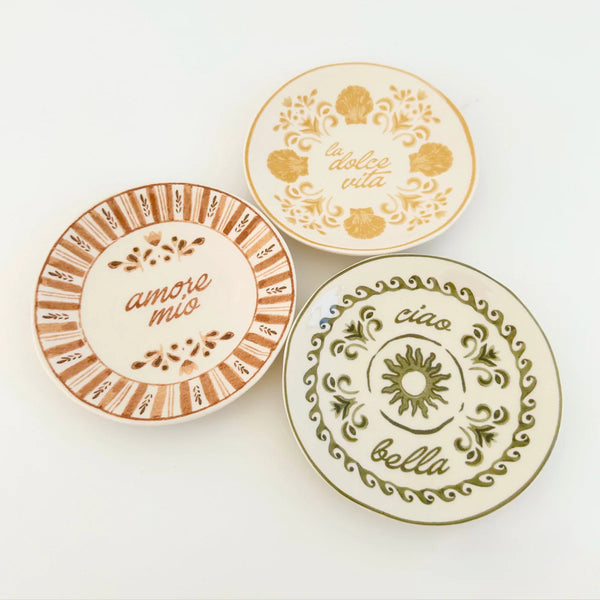 DOLCE VITA CERAMIC DISH 15.5CM