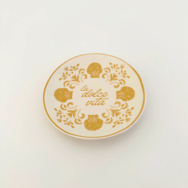 DOLCE VITA CERAMIC DISH 15.5CM