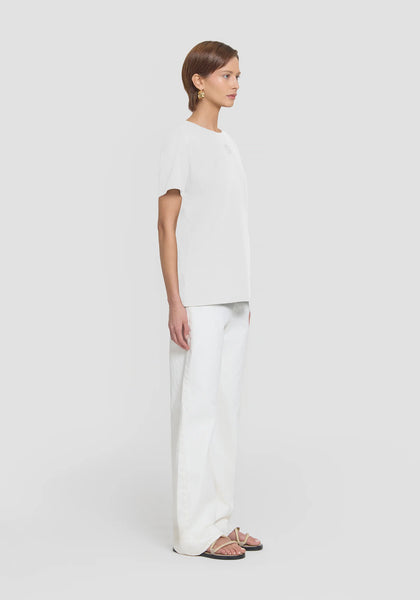 V&W Cut Out Tee- Ivory