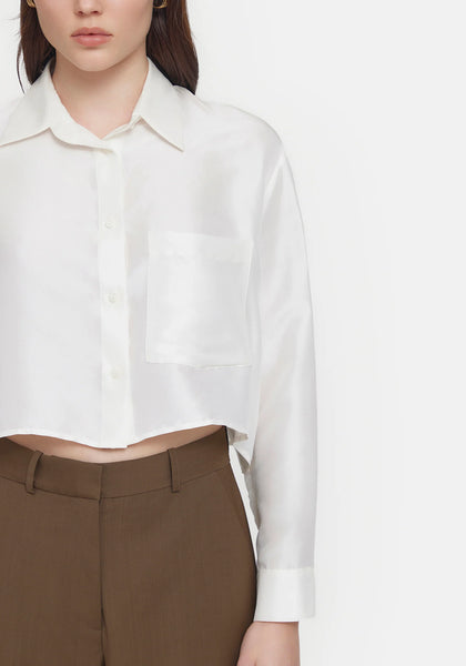 Worthy Crop Silk Shirt