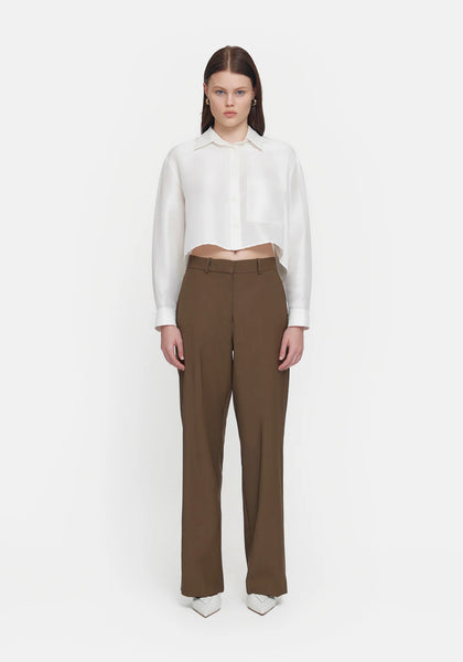 Worthy Crop Silk Shirt