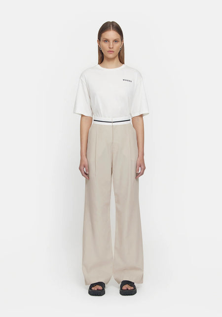 Rolodex Trouser- Ivory