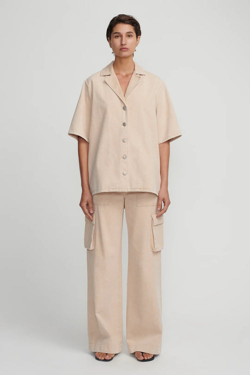 XANDER DENIM SHIRT SAND