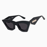 Savior- Gloss Black w. Gold Metal / Black Lens