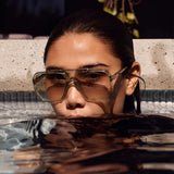 Rodeo- Transparent Sage w. Gold Metal / Light Green Gradient Lens