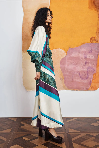 Joni Silk Midi Dress