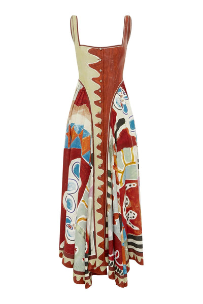 PREORDER- Michelle Square Neck Midi Dress