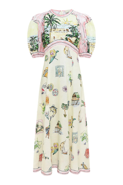 SUNSET MIDI DRESS