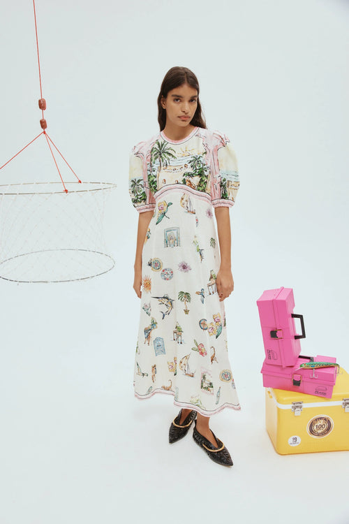 SUNSET MIDI DRESS