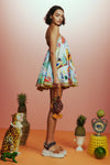 PREORDER- LA CHARRASCA HALTER MINI DRESS