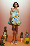 PREORDER- LA CHARRASCA HALTER MINI DRESS
