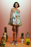 PREORDER- LA CHARRASCA HALTER MINI DRESS