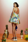 PREORDER- LA CHARRASCA HALTER MINI DRESS