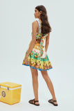 LEMONIS CUT OUT MINI DRESS