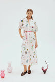 ATTICUS EMBROIDERED SHIRTDRESS