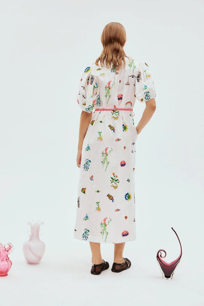 ATTICUS EMBROIDERED SHIRTDRESS