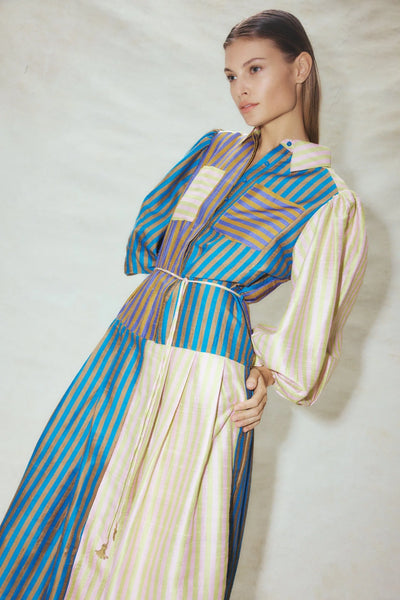 DIAZ STRIPE SHIRTDRESS