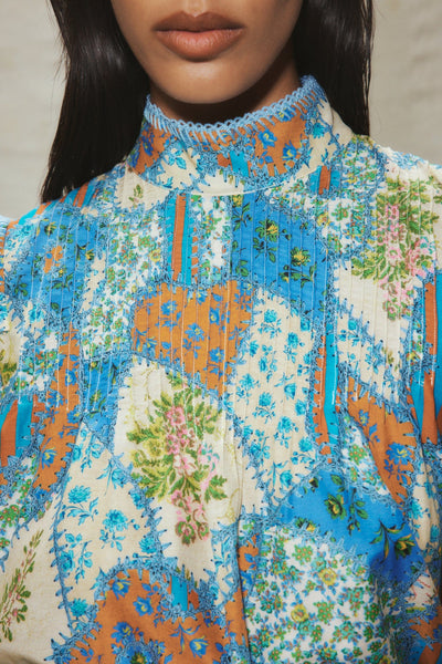 SKYE PATCHWORK BLOUSE