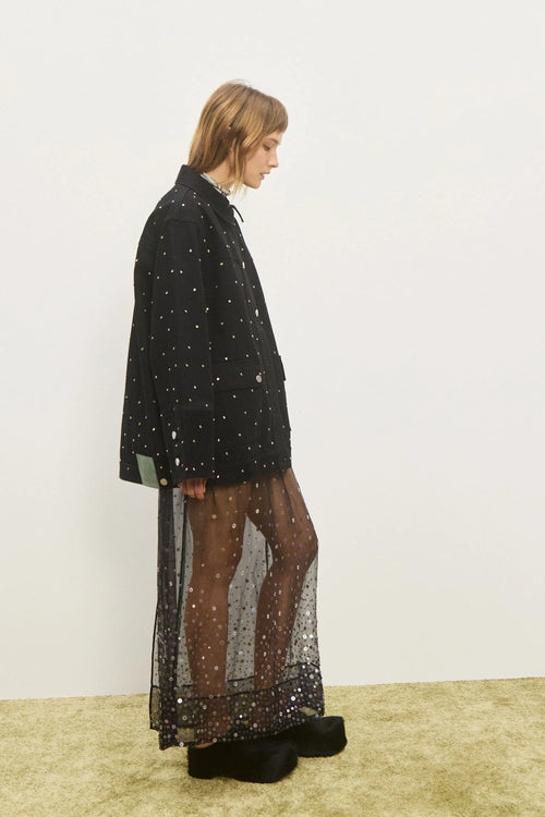 Ginger Embellished Silk Skirt