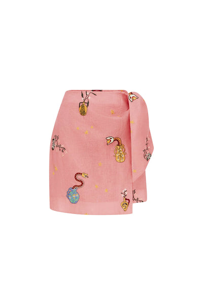 TIMMY EMBROIDERED SARONG SKIRT