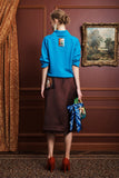 Claudia Azure Knit Polo