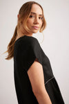 BELLE LINEN DRESS IN BLACK