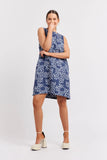 LENNA LINEN DRESS IN NAVY MARTINI