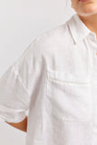 PIPPA LINEN SHIRT IN WHITE