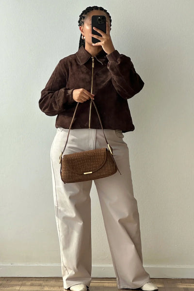 THE PAMELA BAG- PORTOBELLO CROC