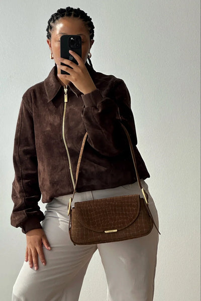 THE PAMELA BAG- PORTOBELLO CROC