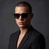 Prisoner II- Dark Amber Tort w. Gold Metal / Brown Lens