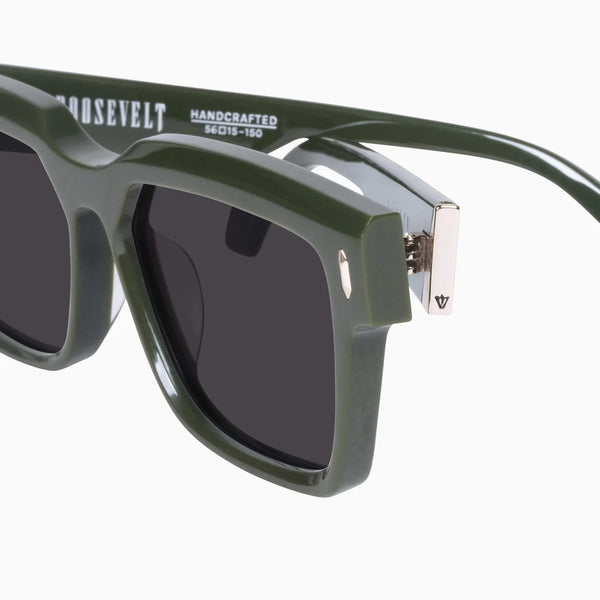 Roosevelt- Army Green w. Gold Metal / Black Lens