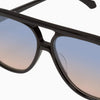 Bang- Gloss Black w. Matte Black Metal / Blue to Rose