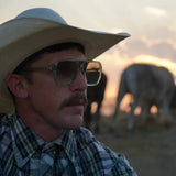 Rodeo- Transparent Sage w. Gold Metal / Light Green Gradient Lens