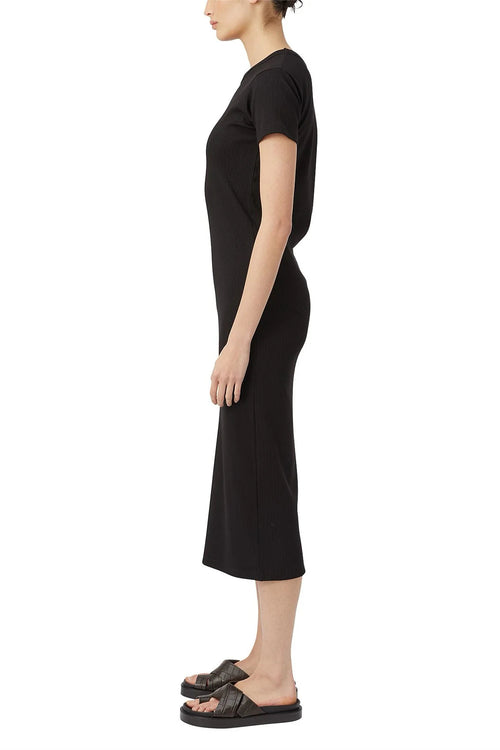Bloom Embroidered Dress Black
